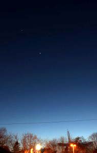 Jupiter, Venus and Mercury; click image for higher resolution